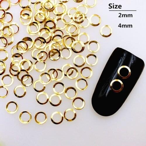100pcs/bag New Japanese 3D Nail Art Deco Alloy Gold Silver Stud Rivet Kawaii DIY Nail Tools For Manicure