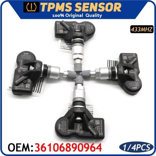 Car TPMS Tire Pressure Monitor Sensor 36106890964 For BMW X1 X3 X4 Z4 2 3 4 5 6 7 320I Mini COOPER R60 ROOLS ROYCE Ghost 433Mhz