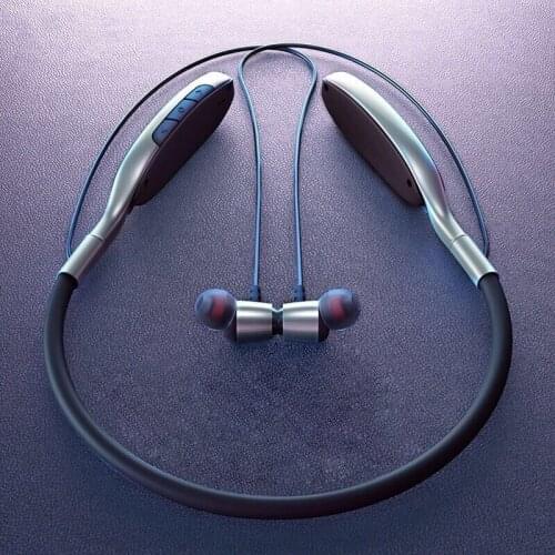 Tws Wireless Earphone Bluetooth5.0 Magnetic Neckband Earphone IPX5 Waterproof Sports Earphone Noise Cancelling Earbud Microphone