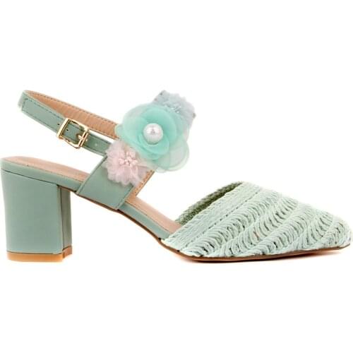Guja-Green Color Women 'S High-Heeled Sandals