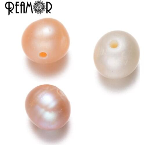 REAMOR 64pcs/lot Oysters Pearls Natural Freeform Freshwater Pearl Beads For DIY Women Bracelet & Necklace Jewelry Making
