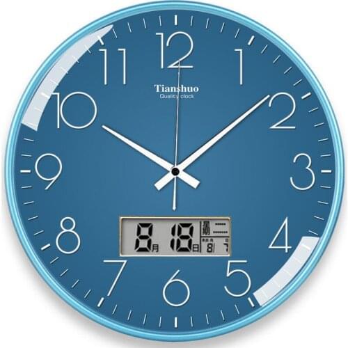 Living Room Wall Clock Bedroom Wall Clock Atmosphere Simple Clock Fashion Creative Household Modern Clock Two-sided