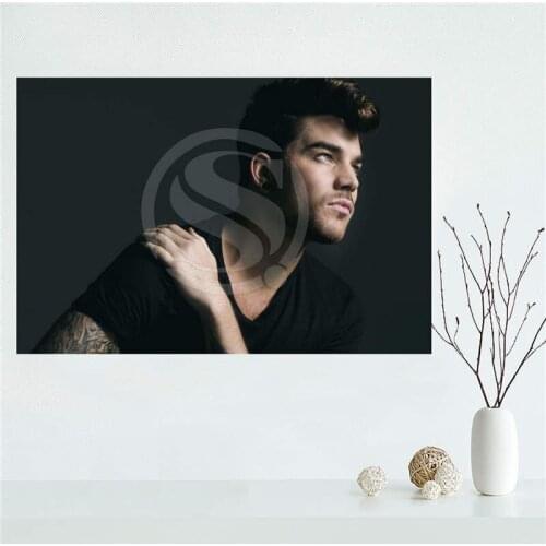 YJW523-L25 Custom adam lambert Canvas Painting Wall Silk Poster cloth print DIY Fabric Poster FF-21-V