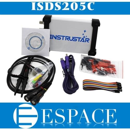ISDS205C Upgrade Version MDSO-LA PC USB Analog Virtual Oscilloscope 16 Channel Logic Analyzer Bandwidth 20m Circuit Analysis
