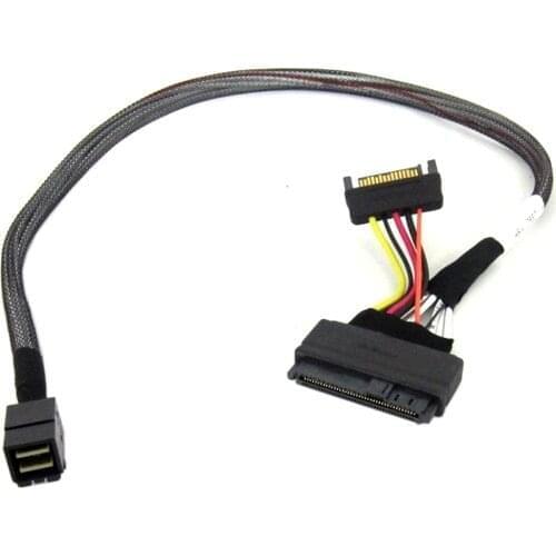 Jimier U.2 U2 SFF-8639 NVME PCIE SSD Cable for Intel SSD Mainboard 750 p3600 p3700 M.2 SFF-8643 Mini SAS HD