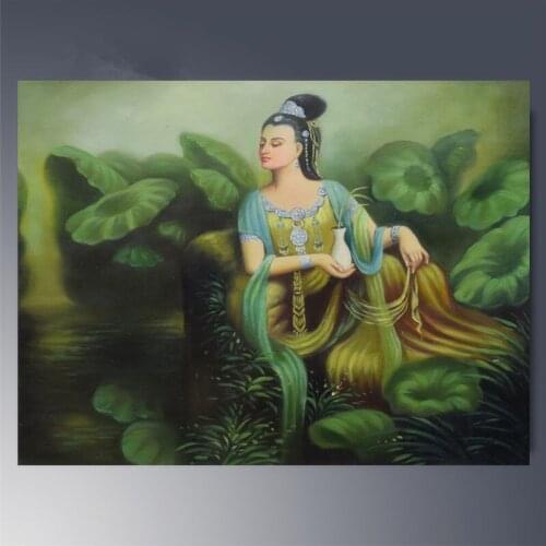 Canvas paintings oil Hand painted Southeast Asia Figure Painting home decor wall art Oil painting #3