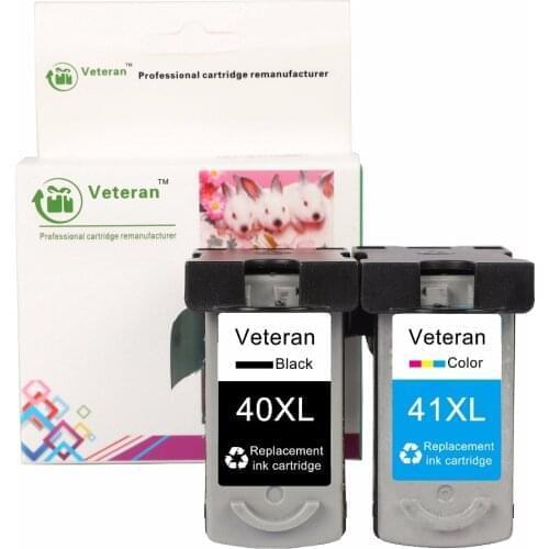 Veteran PG40 CL41Ink Cartridge Compatible for Canon PG 40 CL 41 PIXMA iP1800 iP1200 iP1900 iP1600 MX300 MX310 MP160 MP140 MP150