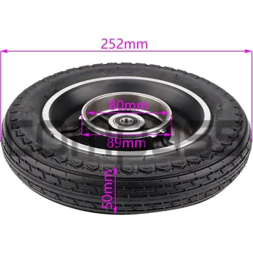 10x2.125 Drum Brake Wheel For Electric Kickscooter 10 Inch Pneumatic Wheel With Drum Brake For Electric High-way Scooter