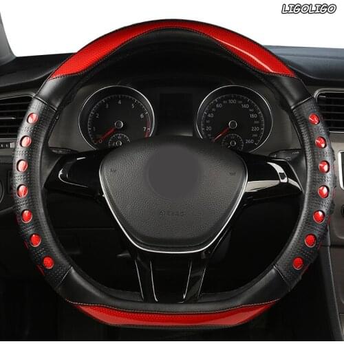LIGOLIGO Microfiber Leather Car Steering Wheel Cover For Infinitis Q30 Q50 FX35 QX50 QX56 QX60 QX70 FX G25 G37