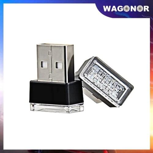 Mini LED Car Light Auto Interior USB Atmosphere Light Decor Ambient Light Neon Lamp Emergency Lighting PC Auto Products New