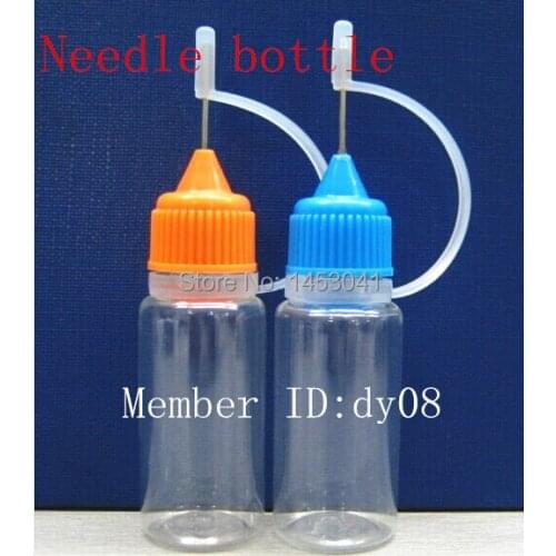 Wholesale PET bottle metal needle 10 ml 2500 pcs in stock PET for infuse oil bottle