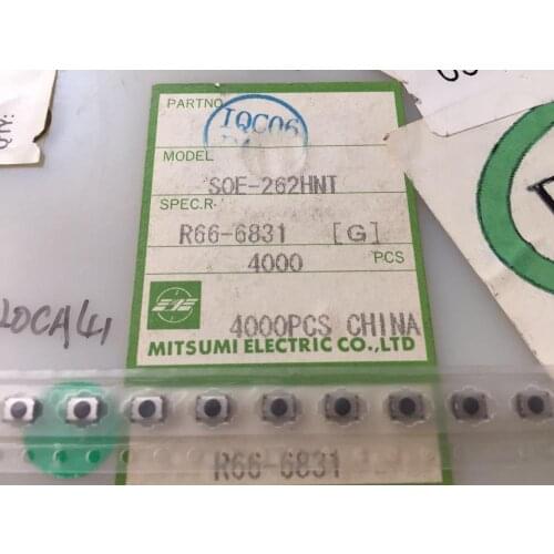 Original new 100% SMD touch switch SOE-262HNT key switch 3*4*1.5