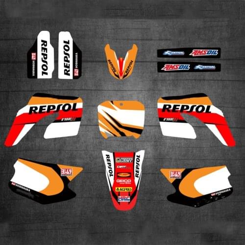 Personalised GRAPHICS Stickers Motorcycle Decos Kits For Honda CR125 CR125R CR250 CR250R 2000 2001 125 CR 250CR CR 125R CR 250R
