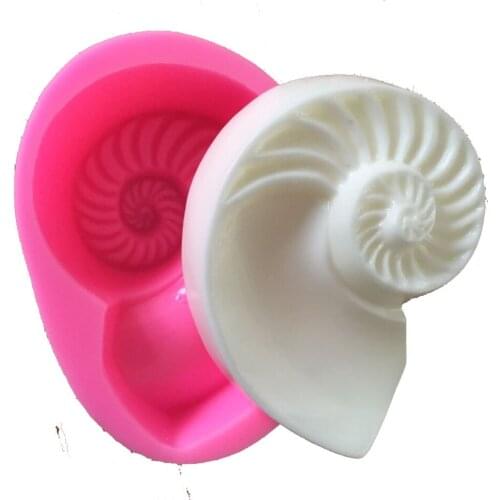 Silicone conch handmade soap birthday wedding cake decoration candle mold