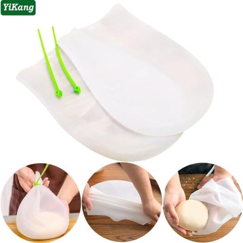 Silicone Kneading Dough Bag Flour Mixing Bag Pastry Tools Hands Kneading Bags Kitchen Baking Pizza Cake Bread Accessories
