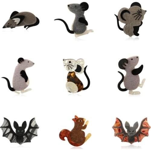 Amazing Price Acrylic Animal Brooches For Women Men Christmas Gift Handmade Sweater Pendant Scarf buckle Brooch Pins Accessories