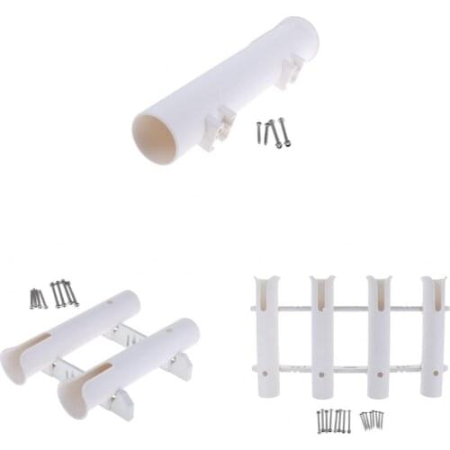 Marine Boat Yacht Vertical Fishing Rod Holder Rack Pole Rest Support 1/2/4 Tube for Kayaking Fishing Boating Accessories