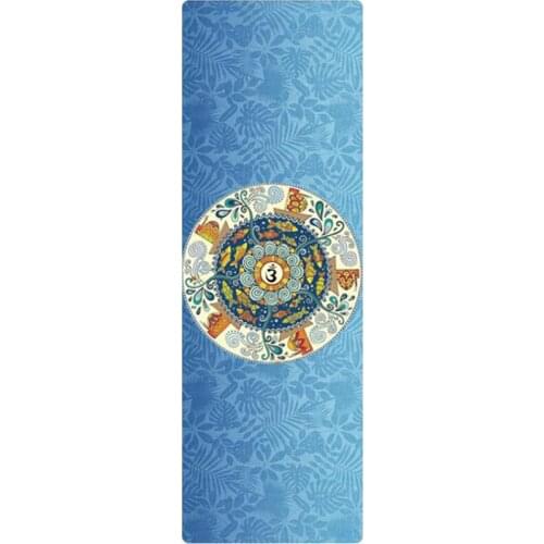 High temperature yoga mat foldable non-slip ultra-thin natural rubber suede yoga mat yoga towel sweat pad