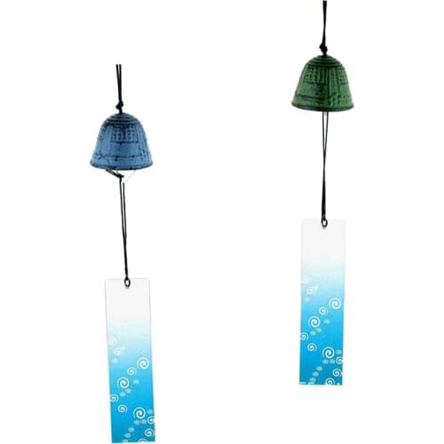 2 Pieces Japanese Furin Wind Chime Nambu Cast Iron Iwachu Bells