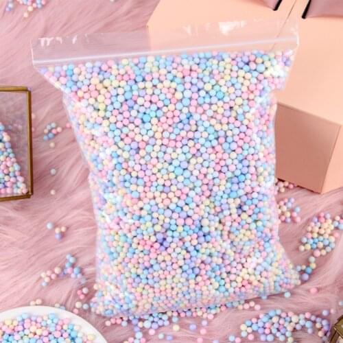 10g 30g Styrofoam Filler Balls DIY Snow Mud Particles Bottle Accessories Slime Balls Mini 2-6mm Foam Beads Party Decor Foam Ball