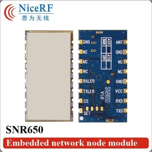2pcs/pack SNR650 500mW 433MHz TTL Interface Embedded Network Node Module And Wireless Module For Security Remote Control System