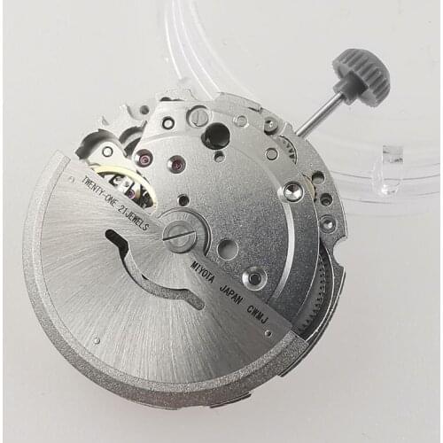 21 Jewels Miyota 8215 821A Date Window golden Automatic Mechanical Movement Watch Accessories