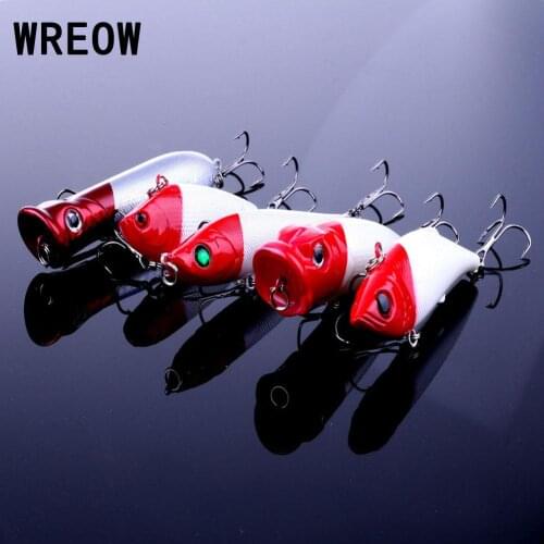 5pcs Wobbler Fishing Lure Plastic Mixed Popper Crankbait VIB Pencil Fishing Bionic Lure Bait Hook Carp diving Fishing Tackle