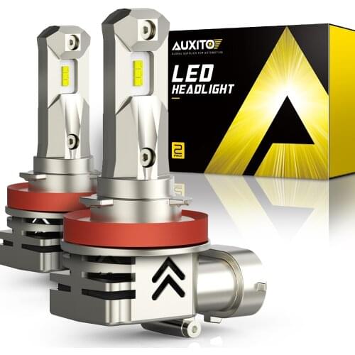 AUXITO 2Pcs H8 H11 LED Canbus No Error H7 Bulbs Car Headlight HB3 9005 HB4 9006 HB4 Turbo LED lamp For Toyota Camry Corolla