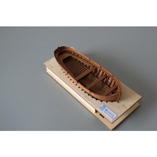 Free shipping Scale 1/48 Hi-Q solid wood lifeboat model kits The whole Boat ribs 20ft jolly lifeboat model
