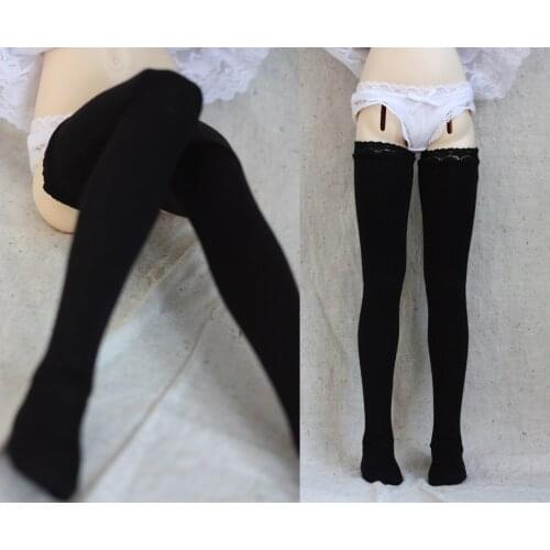 BJD doll socks black lace Thigh silk stockings for 1/3 1/4 BJD DD SD MSD doll size stocking doll accessories