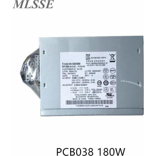 For Lenovo PCB038 180W Power Supply FRU 54Y8870 PSU 14pin+4pin 100% Tested Fast Ship