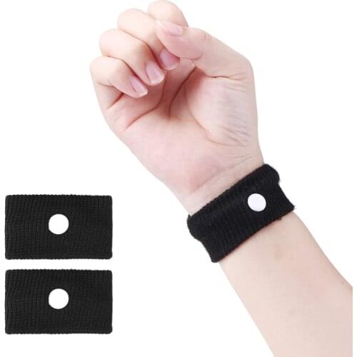 2pcs Adult Travel Morning Sickness Wrist Bands Anti Nausea Motion Sickness Car Boat Plane Wristband Fitness Accessories