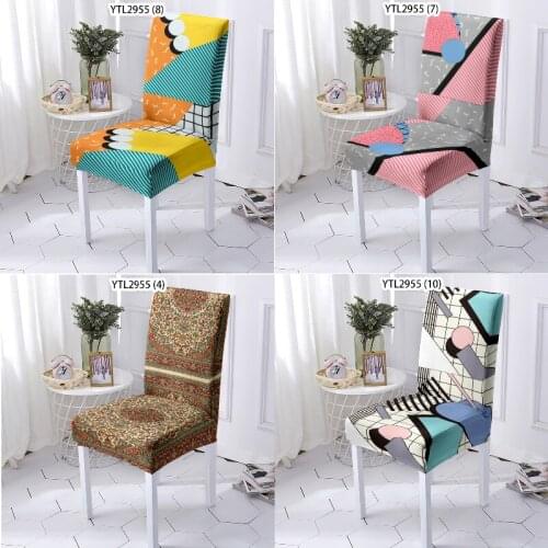 Geometric stripe printing office chair cover car seat cover chair covers dining room home chair cover recliner cover Armchair