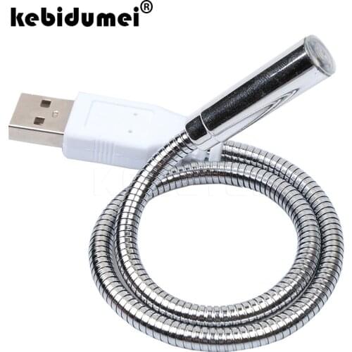 Kebidumei 2019 Hot Metal Flexible USB Night LED Light Reading Lamp 1 LED for Notebook Laptop PC Computer Fashional
