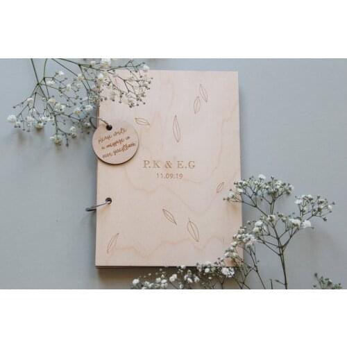 Floral Guestbook, Initial Guestbook, Monogram Guestbook, Wedding Guest Book, Custom Guestbook, Wooden Guestbook, Wedding Album
