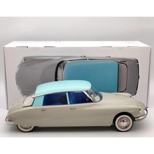 Norev 1:12 For Citroen DS 19 1956 Gris rose & Turquoise 121566 Diecast Models Limited Edition Collection Auto Toys Car Gift