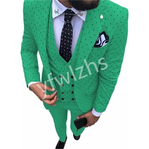 New Arrival One Button Groomsmen Peak Lapel Groom Tuxedos Men Suits Wedding/Prom Best Blazer ( Jacket+Pants+Vest+Tie) C22
