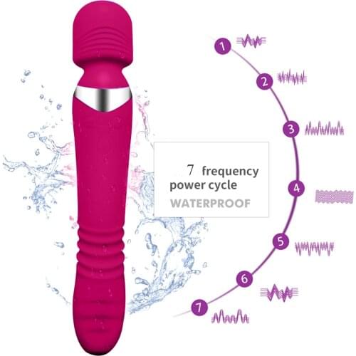 New Dildo Vibrator Automatic Telescopic Heating 10 Speeds Vibration G-spot Clitoris Vaginal Massage Sex Toys For Women Couples