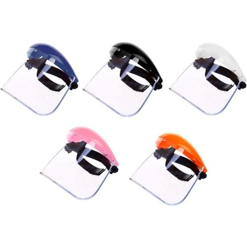 Anti-Fog Face Shield Work Guard Welding Visor Helmet Ratchet Headgear Cover, for Grinding, Construction, General Manufacturing