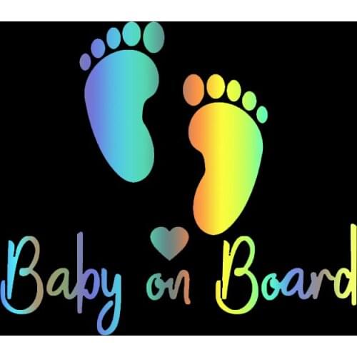 S51209# Various Sizes/Colors Car Stickers Vinyl Decal Baby On Board Motorcycle Decorative Accessories Creative Waterproof