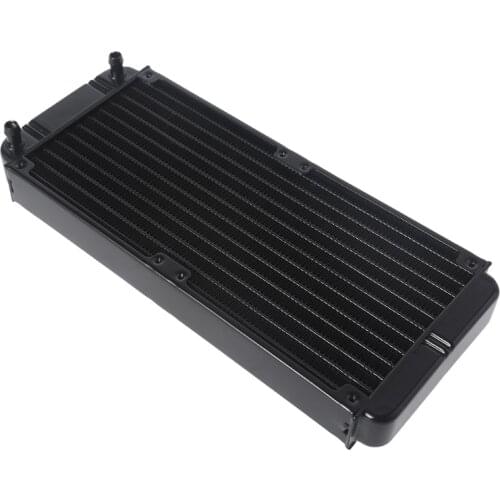 594A DIY Liquid Cooling System High-Density Fins 12-Row Tubes Aluminum Radiator for Computer Water Cooling System 240mm/9.45