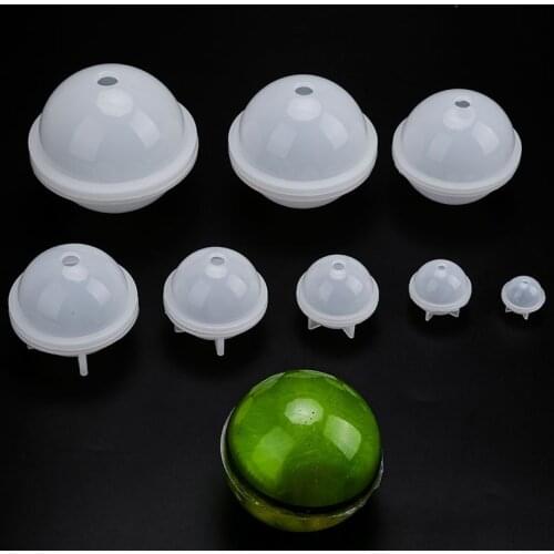 Stereo Spherical Silicone Mold DIY Cake Jewelry Making DIY 20-50mm Balls Epoxy Resin Crafts Handmade Fondant Decoration Molds