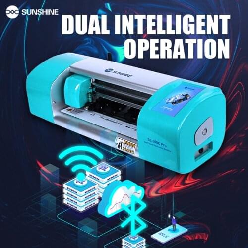 SUNSHINE SS-890C Pro Dual Intelligen Auto Cutting Machine Flexible Hydrogel Film for Machine Tool Cutter Screen Protective Film