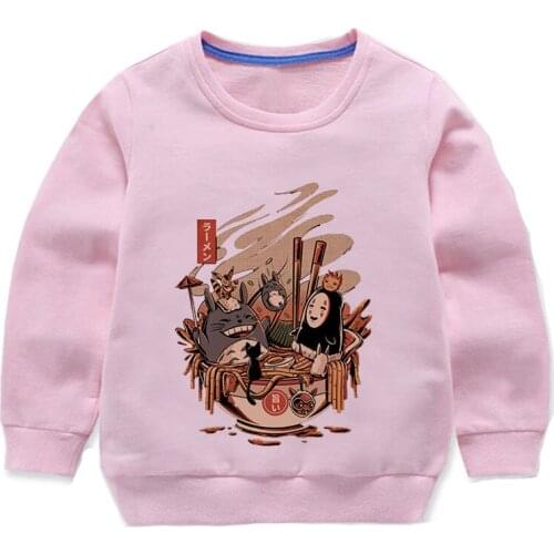 2021 Hoodie 2 Color Casual Tracksuit Boy Hooded Sweatshirt Autumn Girl Sets Sport Suit Baby Hip Hop Pullover Totoro Long Sleeve