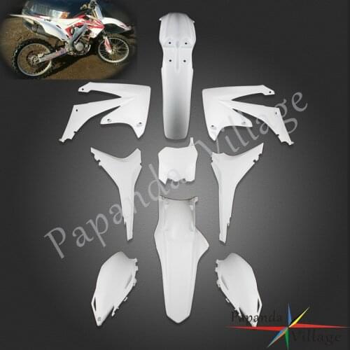 Off Road Full Bodywork Plastic Fairing Cover Kit Custom For Honda CRF450R CRF250R Motocross Fender Side Cover Number Plate