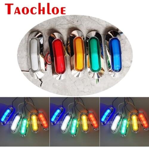 10Pcs Trailer Lights 12V 24V Side Marker LED Lamp Trailer Lorry Truck Clearance Lamps Turn Signal Car Front Rear Running Lights