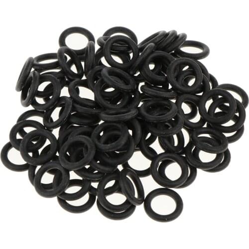 100 Tattoo Machine Rubber Bands + 100 O-Rings + 100 Grommet Set