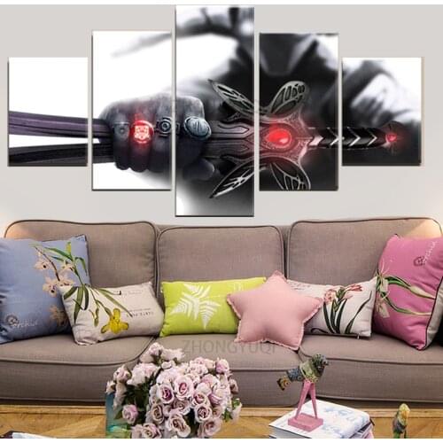 Gamer 5 Panel DotA 2 Sven Game Modular Oil Paintings HD Print Posters Canvas Wall Art Pictures Decoration Living Room Home Decor