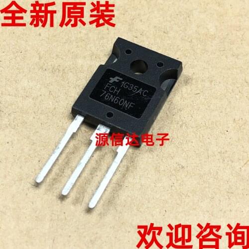 New and original FCH76N60N FCH76N60NF 76A 600V TO-3P MOS tube imported from stock