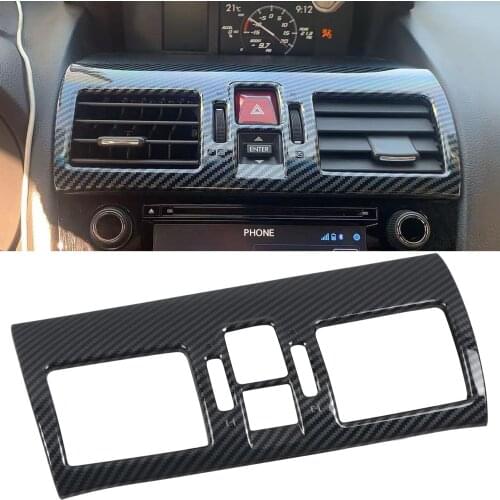 For Subaru WRX / WRX STI 2015-2019 Accessories ABS Carbon Fiber Interior Middle Console Air Vent Outlet Cover Trim Car Styling